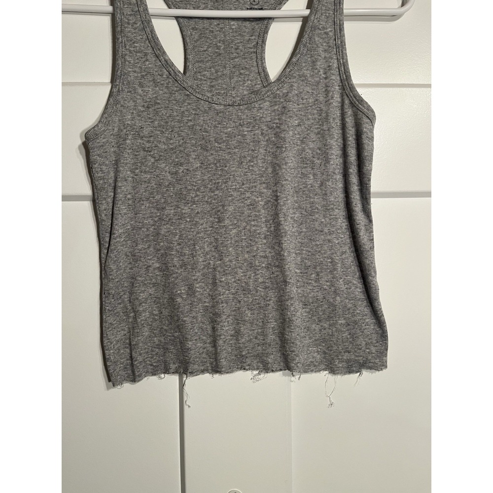 Universal Thread Target Womens Ribbed Racerback Crop Tank Top Gray Size Small - Picture 3 of 5
